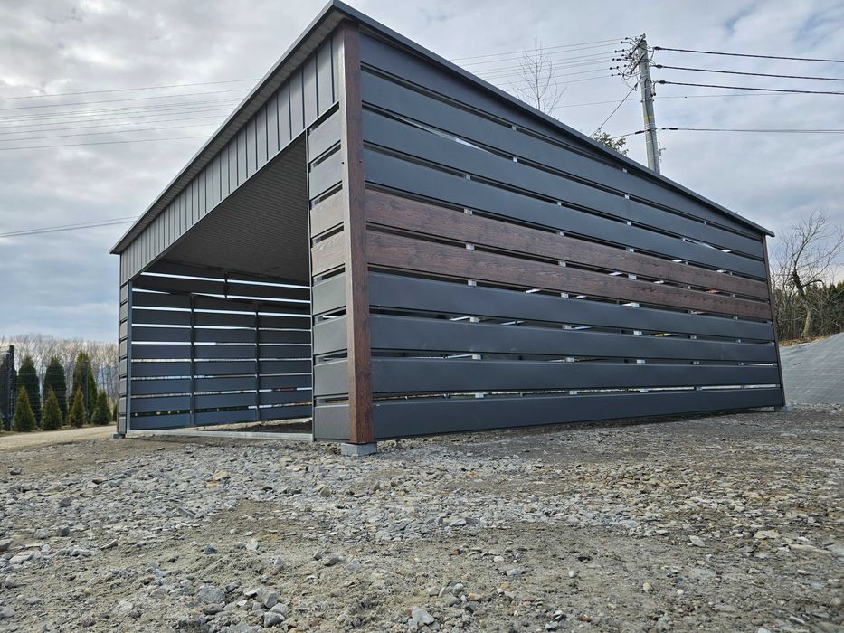 Garaż Blaszany - CARPORT - ZADASZENIE -Wiata Samochodowa  - Maj-Blach