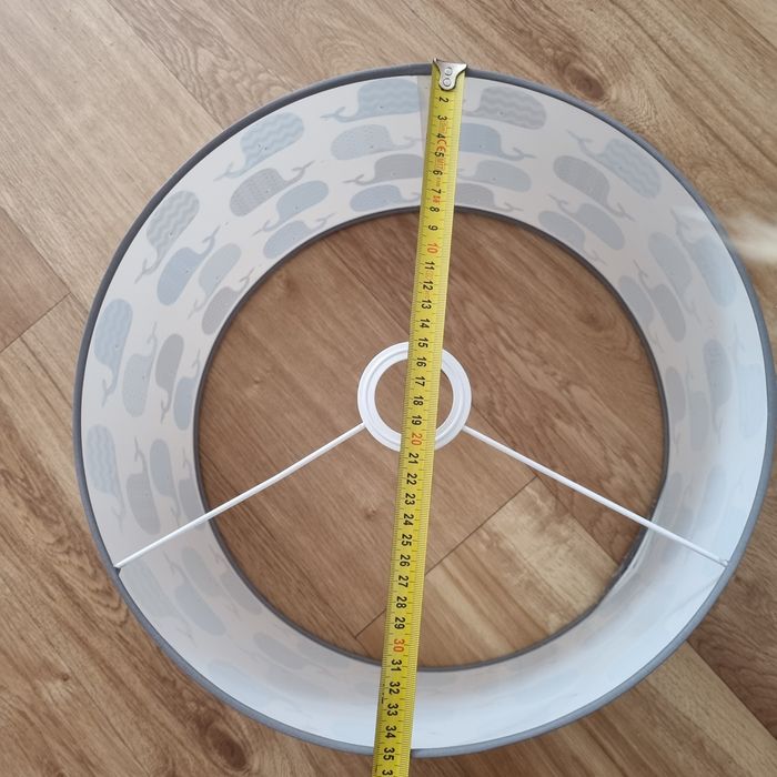 Lampa. Klosz delfinki dziecięcy. Abażur