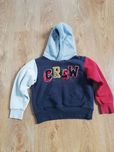 Bluza dla chłopca ciepła 128 z kapturem
