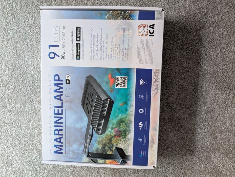 Calha led aquário marinho ICA marine lamp 90