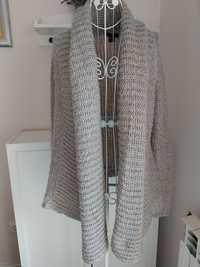 Cardigan bege, senhora, Amisu, Tamanho S oversize, bom estado