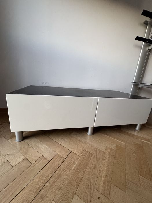Szafka Ikea Besta z szufladami stojąca z nóżkami 120x25x40
