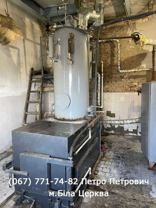 Котельний комплекс: Паровий котел 300 кг пару - Дрова любої вологості