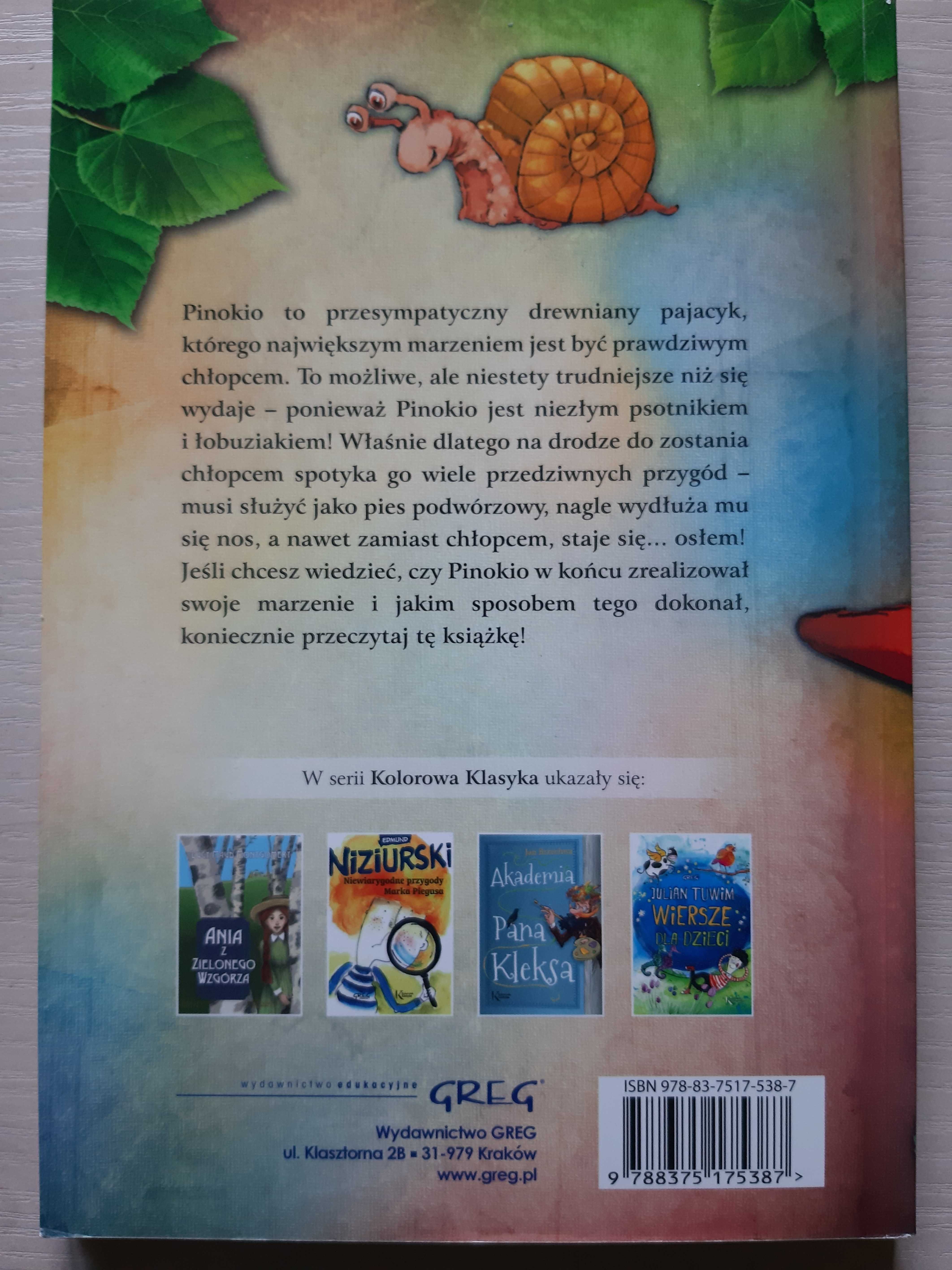książka Pinokio - Carlo Collodi