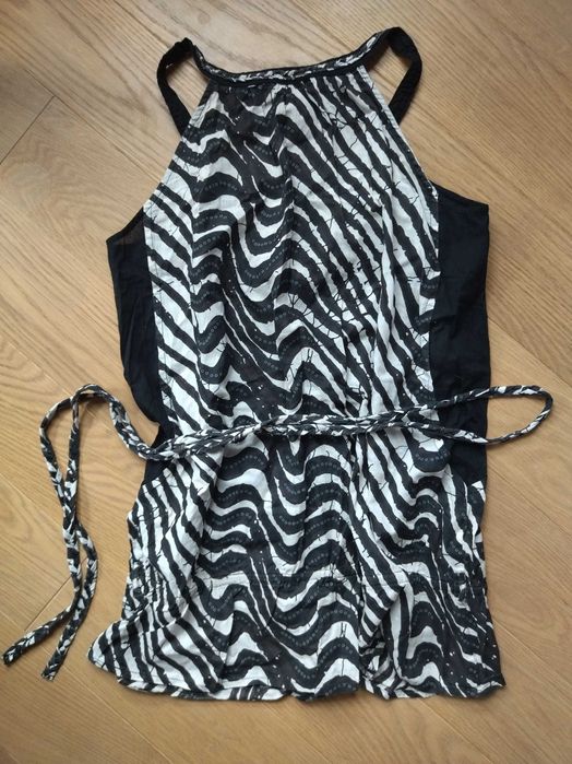 Top typu halter, ala zebra, z paskiem, L, Cache cache