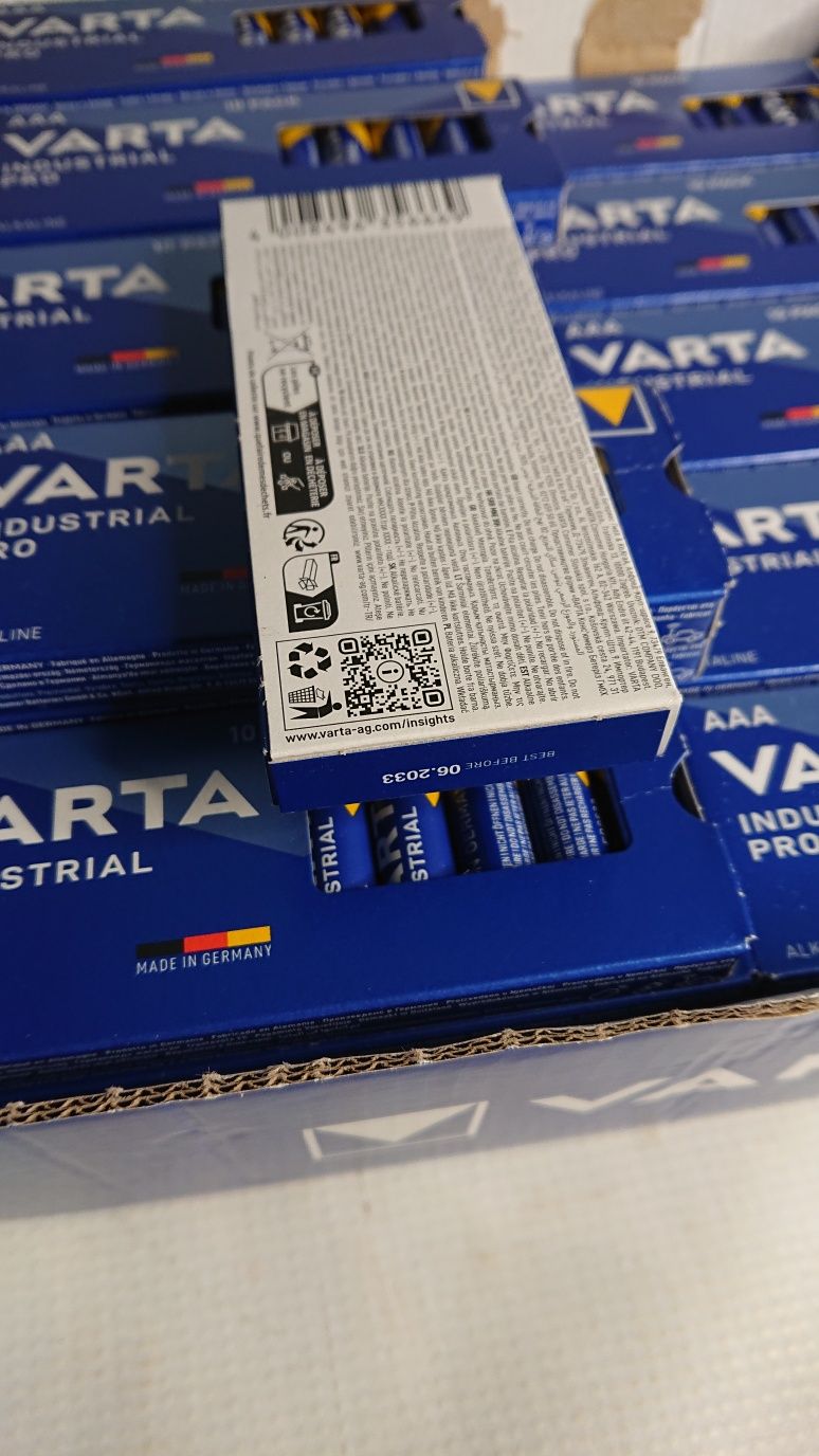Baterie Paluszki 10x AAA LR3 VARTA Industrial Pro Alkaliczne 10 sztuk