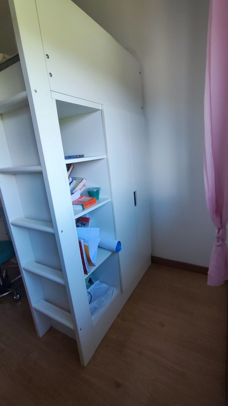 Beliche IKEA + colchão + cadeira