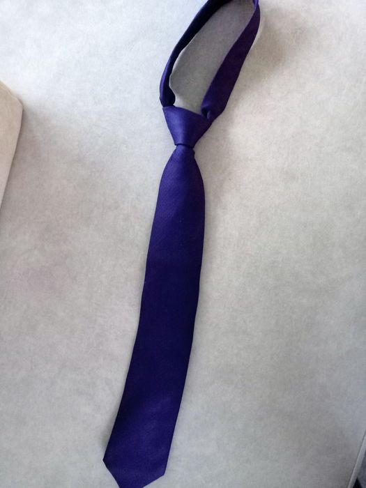Jedwabny fioletowy krawat Recman