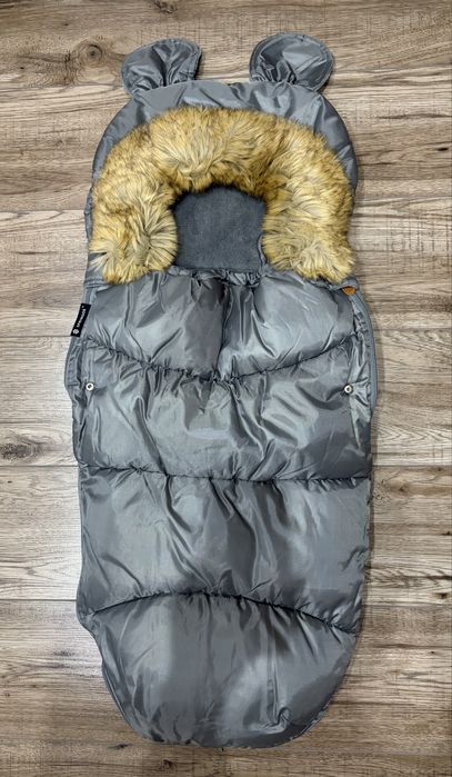 ŚPIWOREK z futerkiem do wózka/na sanki