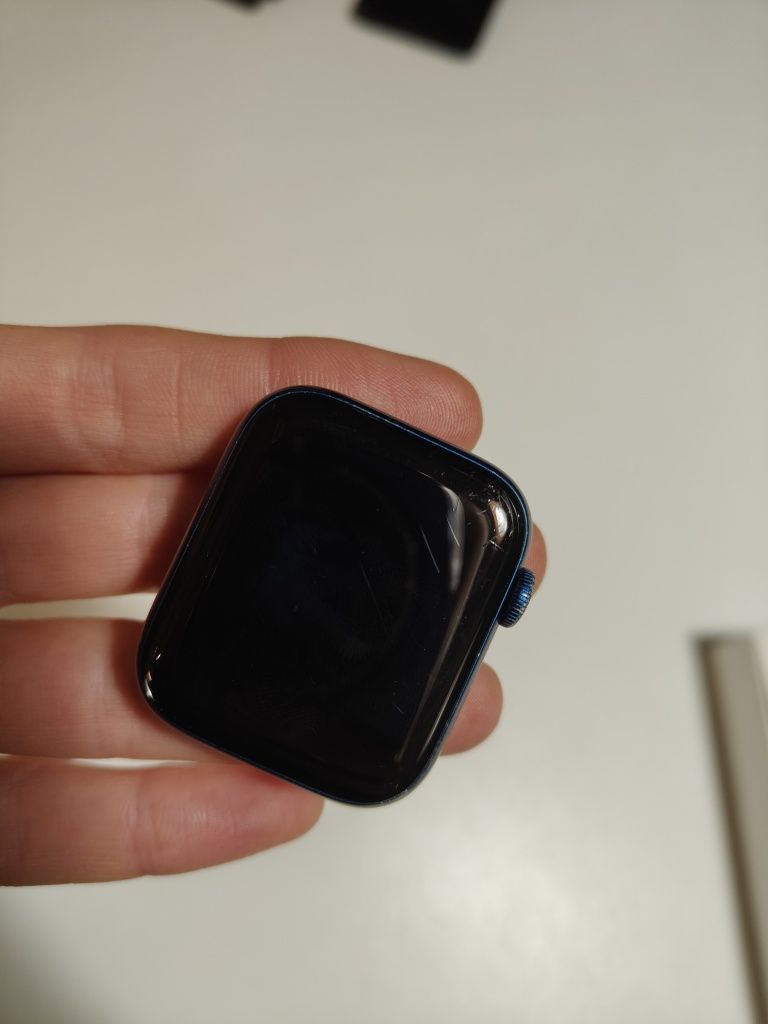 Apple watch Series 6 Blue Aluminium Case Deep Navy Sport Band