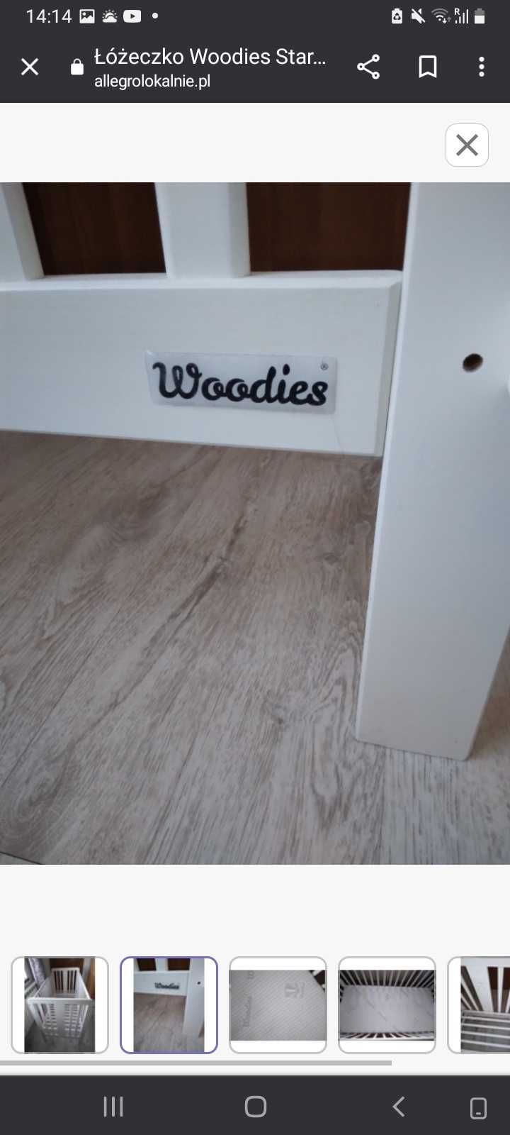 Nowe łóżeczko Woodies Star Cot 120x60