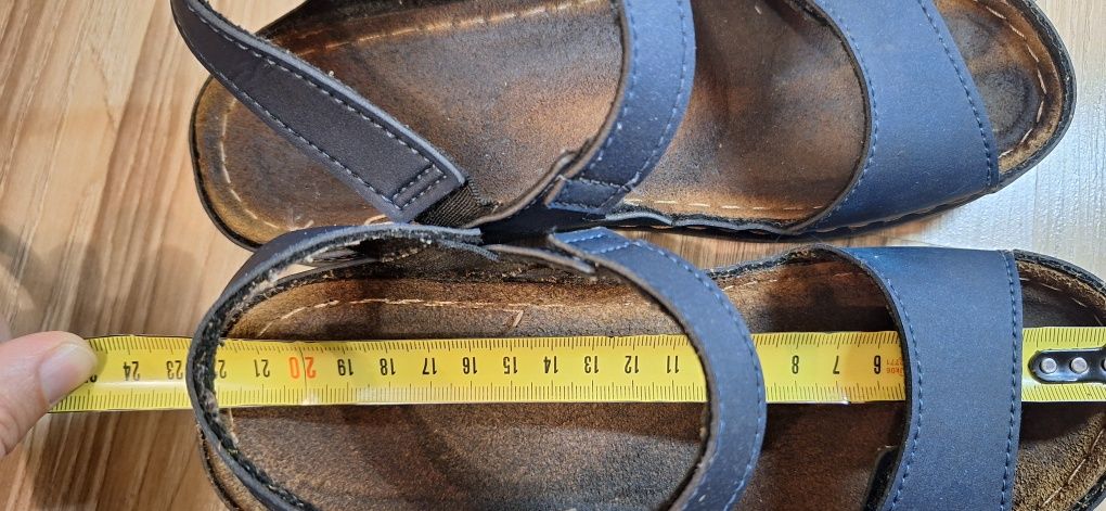 Sandały skórzane go soft, r 36 dl max 21.5