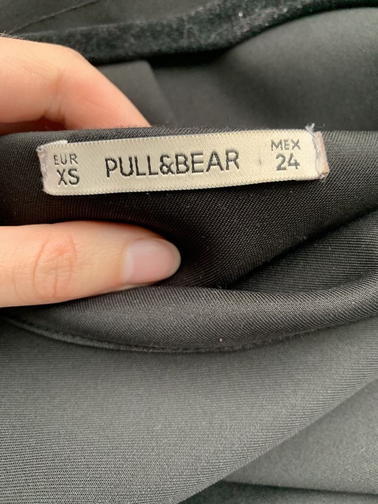 PULL&BEAR боді блуза XS неопрен волан