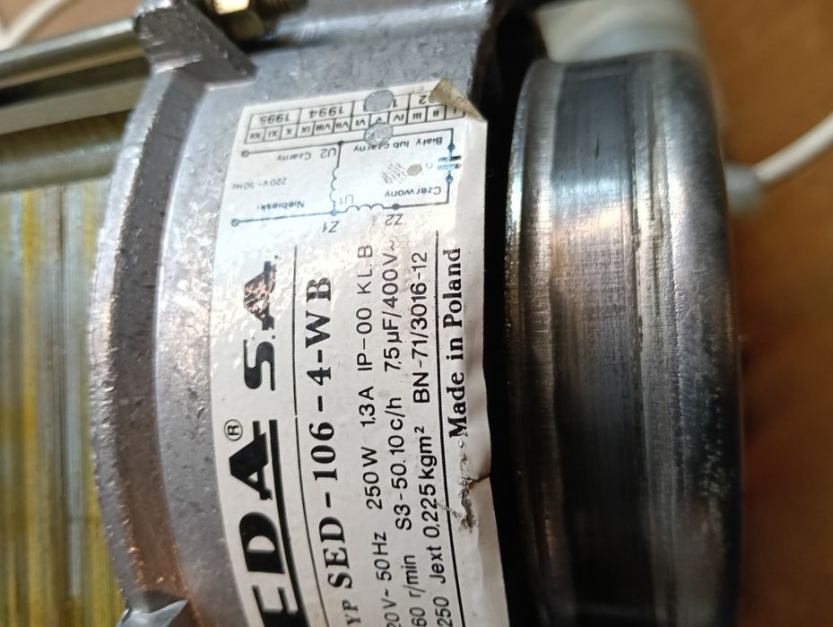 Silnik od wirówki Światowid.