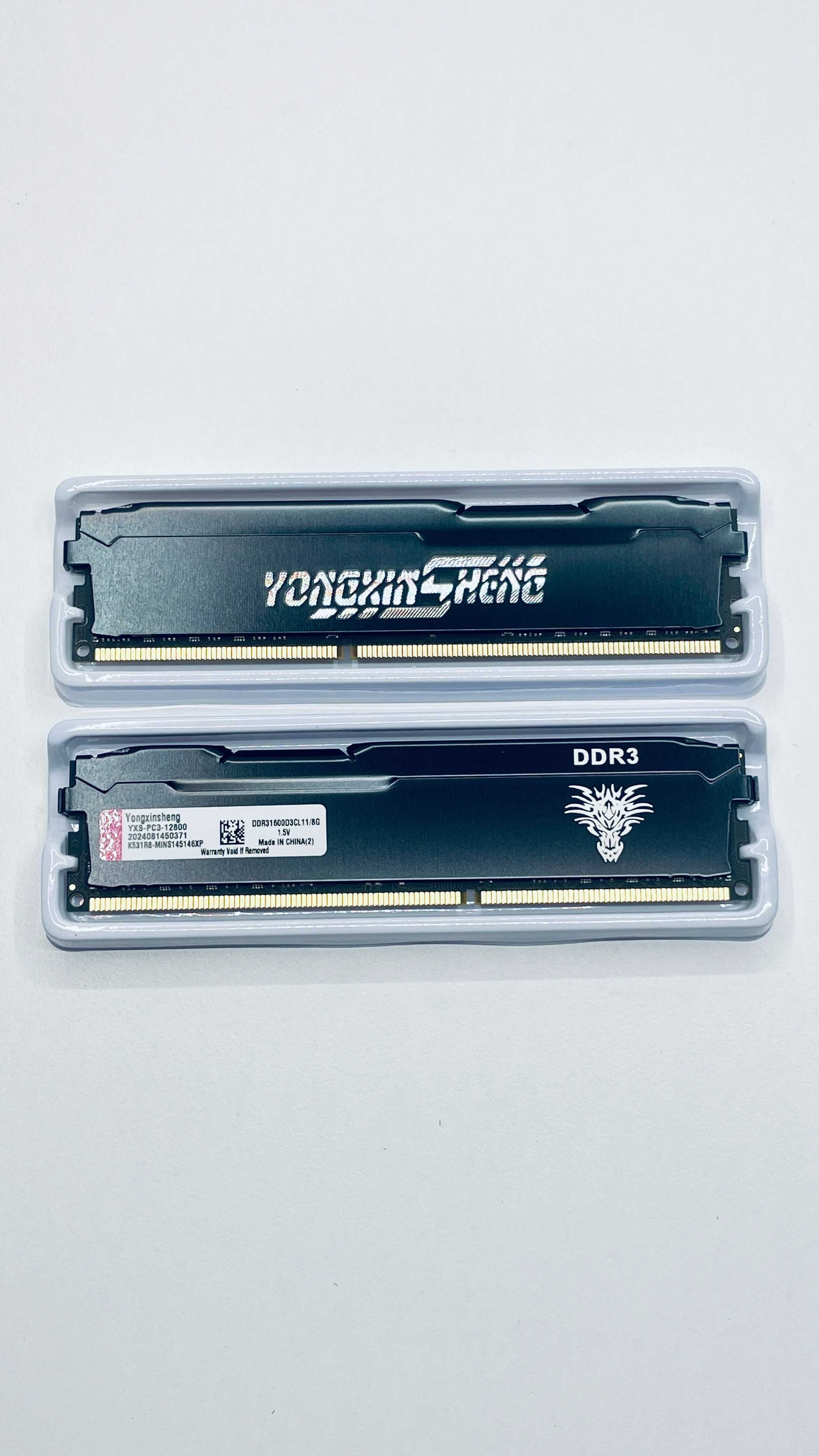 Pamięć ram ddr3 2x 8 gb 1600mhz pc3‑12800 yongxinsheng czarny