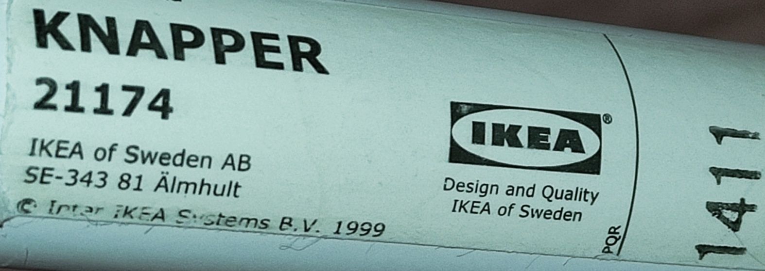 Lustro stojące białe Ikea KNAPPER