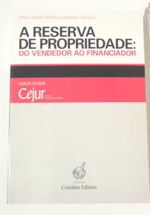 A reserva de propriedade, de Maria Isabel Menéres Campos