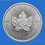 Moeda de 1 Onça de Prata Pura 9999 - Canadá Maple Leaf 2025, Dolar CAN