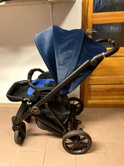Wózek PARADISE BABY VR  2w1 / 3w1 / 4w1 z bazą Welurowy