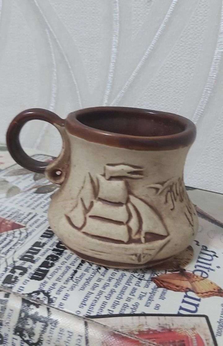 Чашка глиняная кофейная