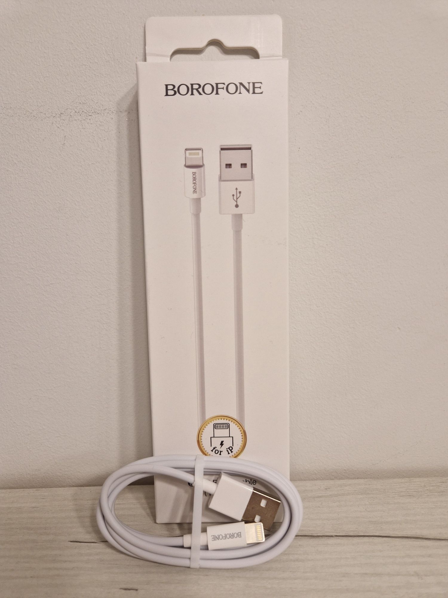 Borofone Kabel BX22 Bloom - USB na Lightning - 2,4A 1 metr biały