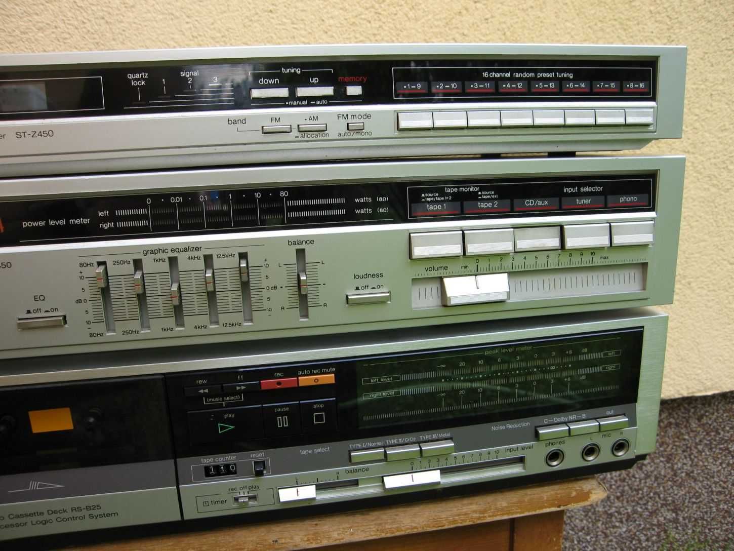 Japoński zestaw Technics 3-elementy z korektorem zadbany super stan