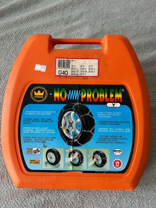 Łańcuchy KONIG No Problem 12 mm na 2 koła; wykonane we Włoszech