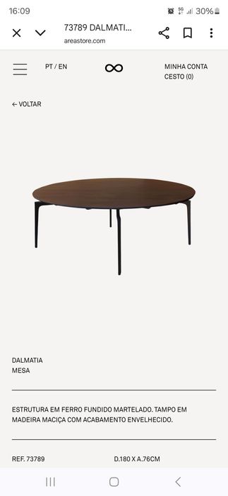 Mesa de Jantar Redonda