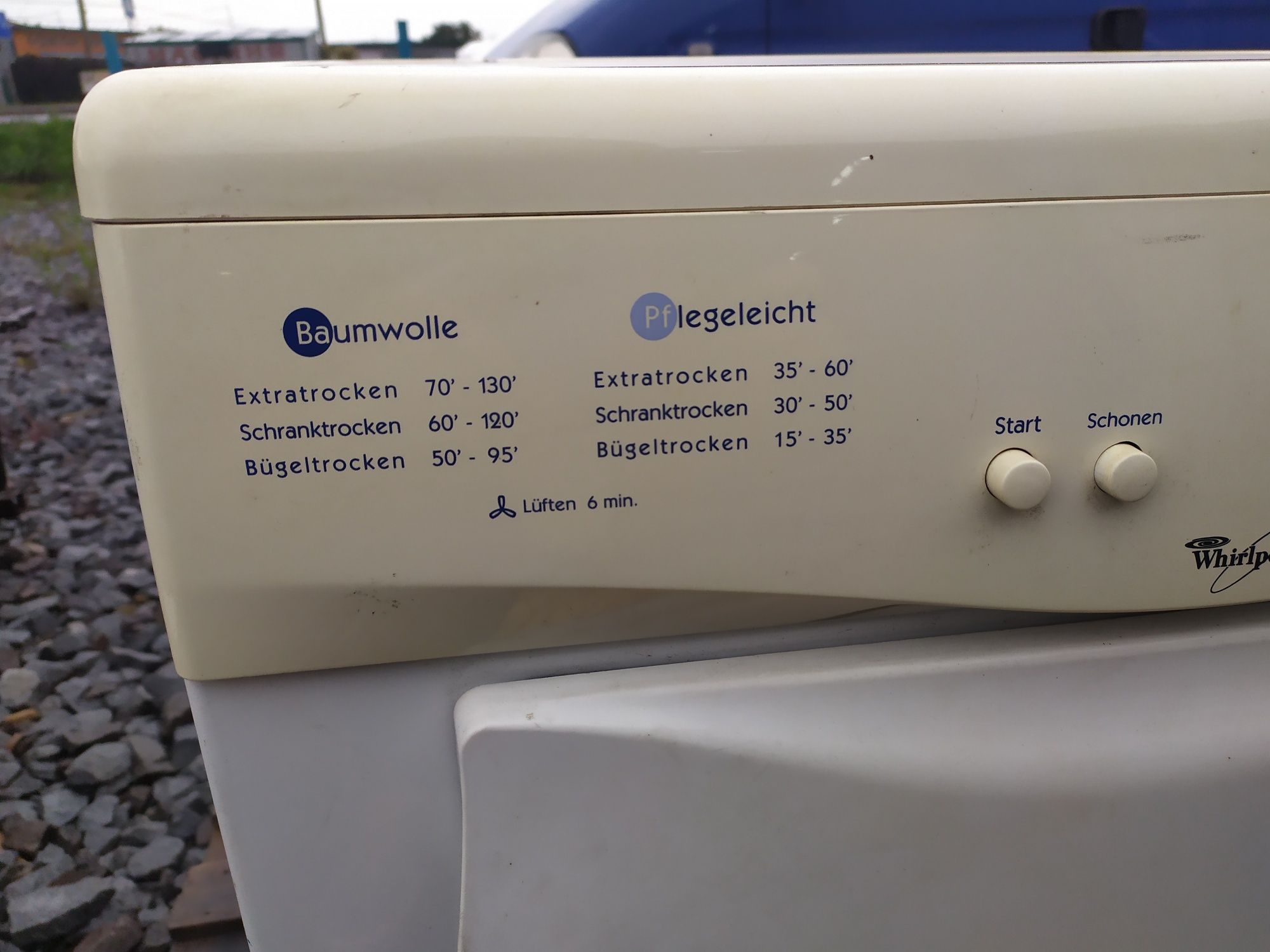 Сушильна машина Whirlpool з Німеччини