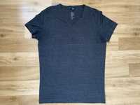 T-shirt koszulka bluzka na H&M dekolt V w szpic M