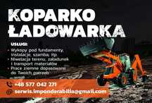 Usługi koparko-ładowarką – wykopy, niwelacja terenu, kostka brukowa