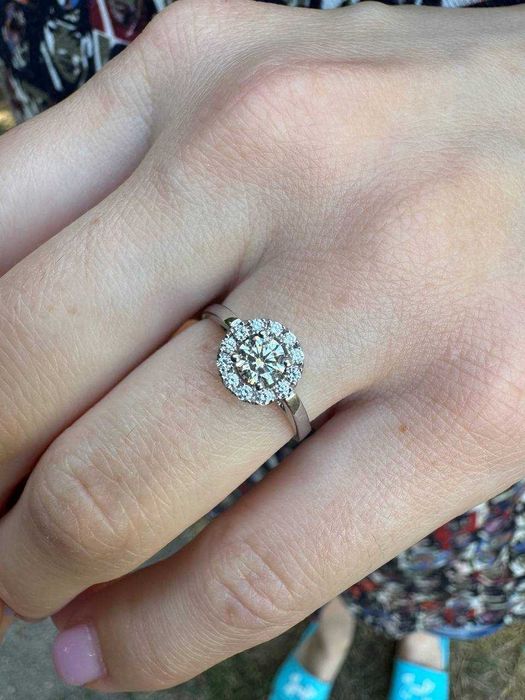 Кольцо в стиле Tiffany 0,56 ct