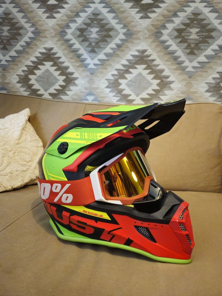 Kask Just1 J38 Rozmiar M z goglami Cross Quad 57-58