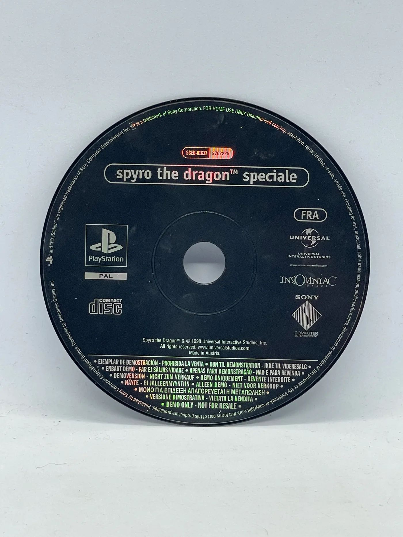Spyro the Dragon Speciale PS1 PSX (sama gra) Po Angielsku