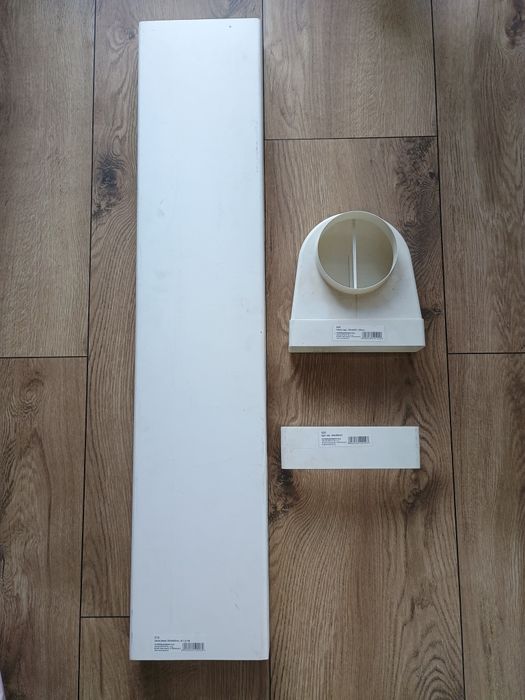 Zestaw 204x60 kanał płaski, kolano, łącznik