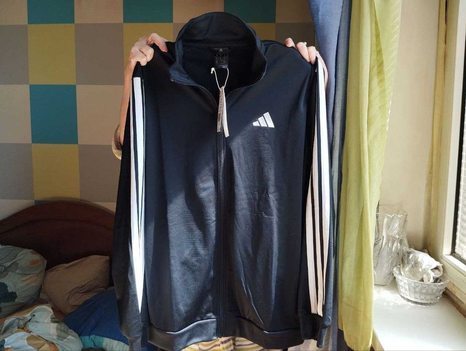 Adidas L Оригинал Новая Зип Кофта Худи Свитер Черная 2025 год