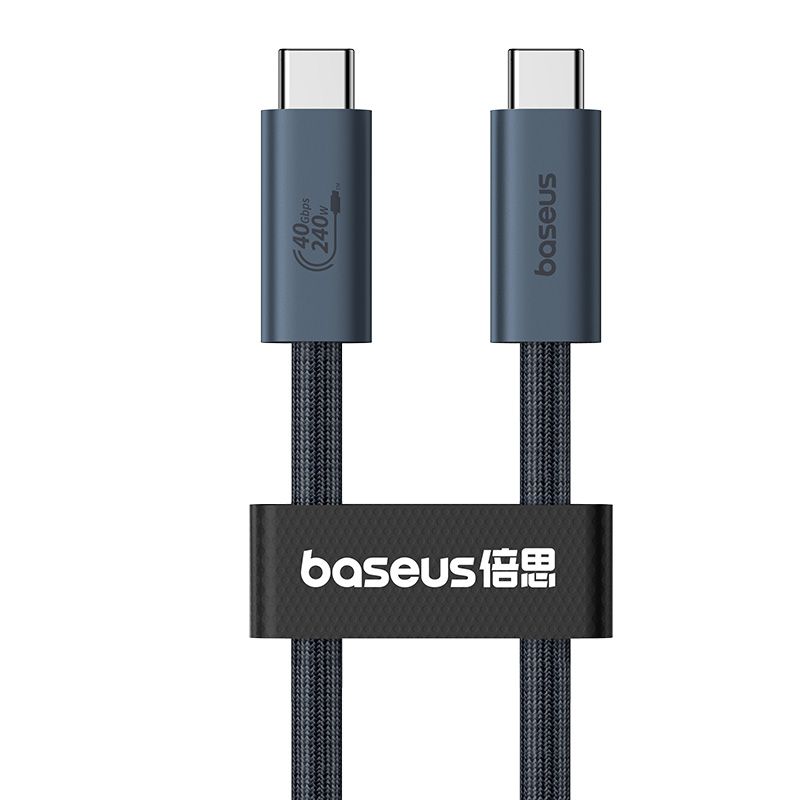 kabel przewód usb-c - usb-c 240w pd 8k 60hz 40gb/s 1m czarny