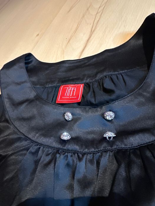 Tiffi Top bez ramion czarny