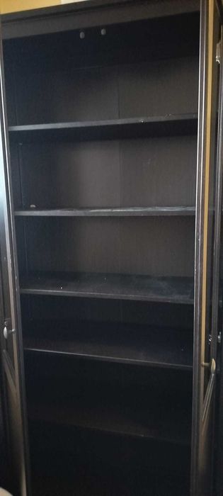 Armário alto, muita arrumação, ikea, castanho escuro; 198 x 90 x 35 cm