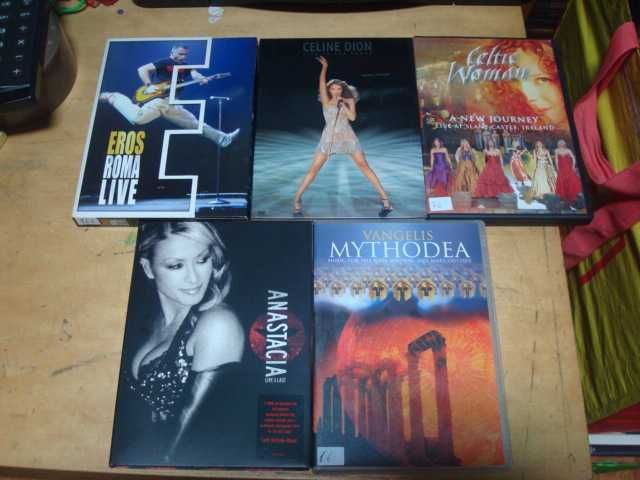 lote 21 dvds musicais,kanye west,christian death,