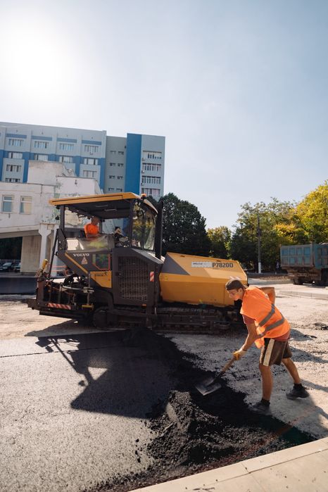 Асфальтні роботи, Запоріжжя, Дніпро. Благоустрій. Асфальтные работы.
