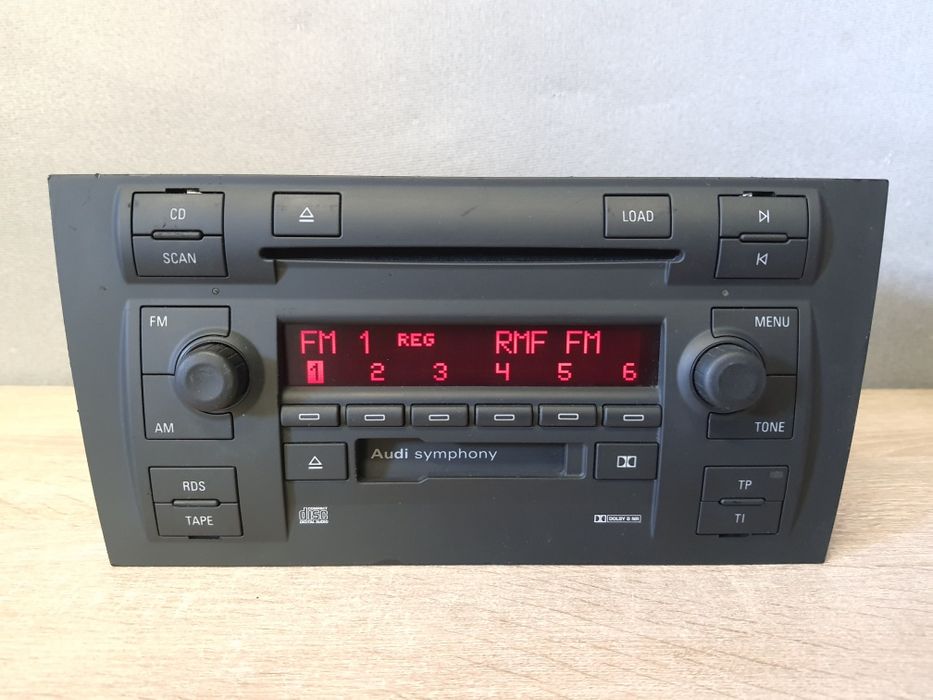 Radio samochodowe Audi A6 C5 2din - Symphony 6 CD kaseta + kod Ładne