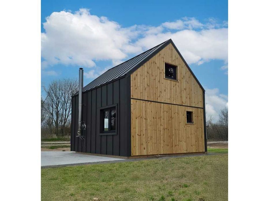 DOMEK DREWNIANY, Nowoczesna Stodoła 5x7, pełne doposażenie, na gotowo!