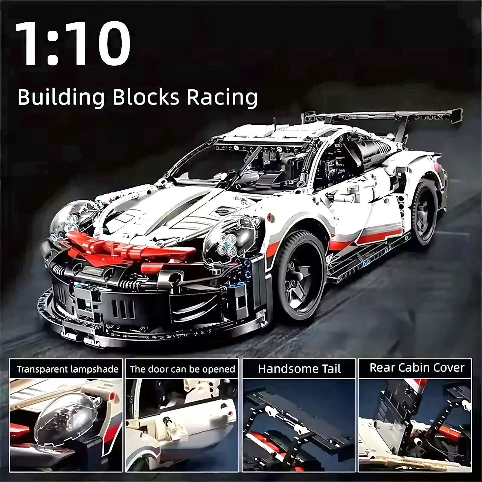 Подарунок‼️ Конструктор Porsche 911 RSR Technic 42096 Lego 1в1 1580 д