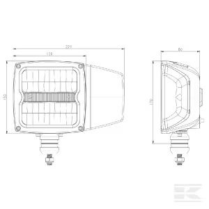 Reflektor przedni led do Ciągnika Maszyny Rolniczej