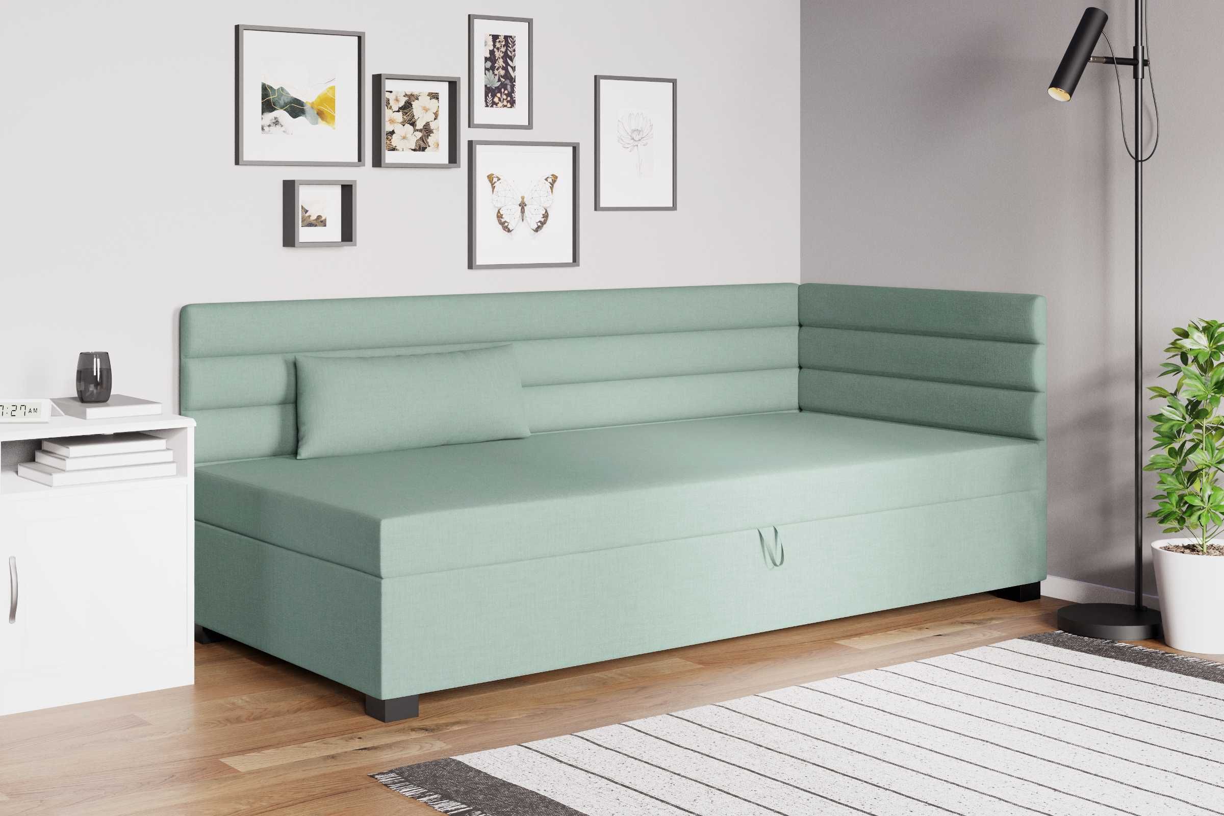 Łóżko młodzieżowe Sofa Wersalka pojemnik na pościel materac w cenie!