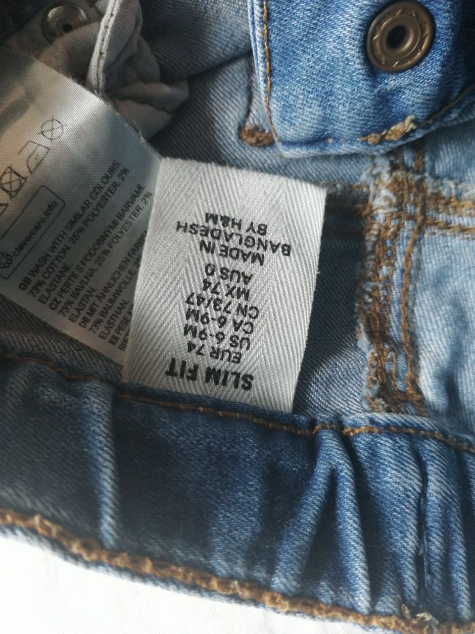 Spodenki jeans h&m 74