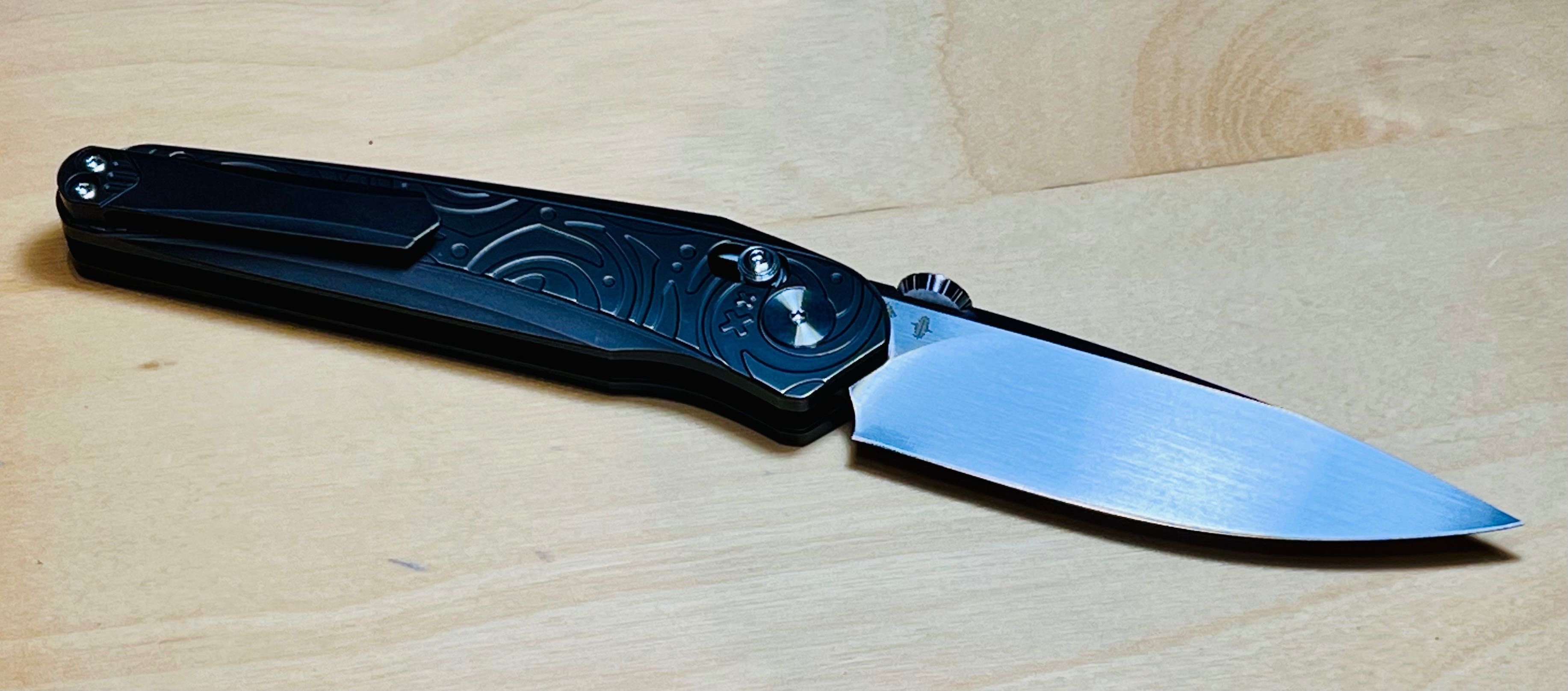 nowy nóż składany firmy Bestech Mothus Bronze Titanium stal M390