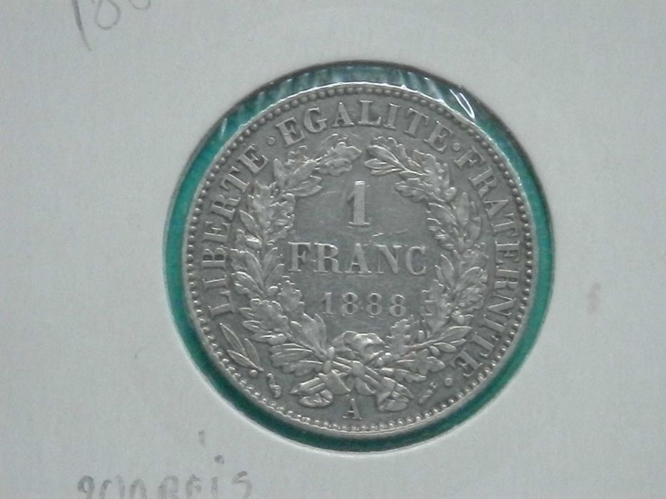 913 - Carlos I: 200 réis - 1 franco 1888 prata, por 14,00