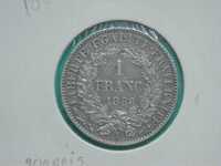 913 - Carlos I: 200 réis - 1 franco 1888 prata, por 14,00
